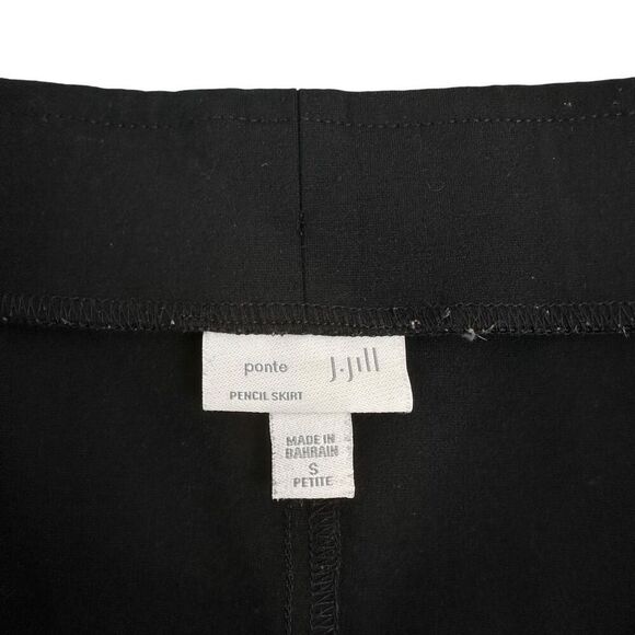 J. Jill Black Ponte Pencil Skirt size Small Petite - Picture 3 of 4